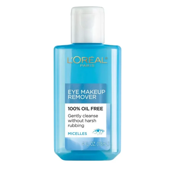 L'Oréal Paris Gentle Eye & Lip Makeup Remover – Oil-Free, Non-Greasy, Suitable for Sensitive Skin