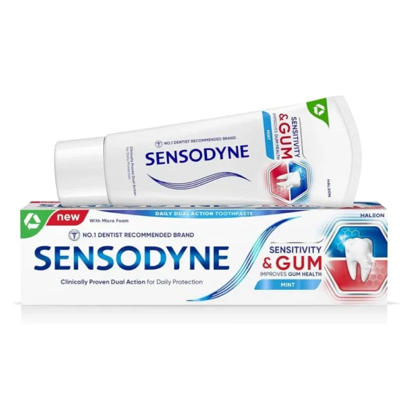 Sensodyne Sensitivity & Gum Whitening Toothpaste – Dual Action for Sensitive Teeth and Gum Health